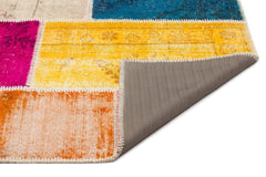 Iskece Bej Patchwork Yün El Dokuma Halısı 306 x 366 Apex Unique