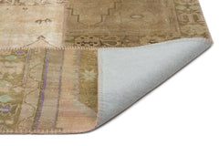 Iskece Bej Patchwork Yün El Dokuma Halısı 230 x 296 Apex Unique