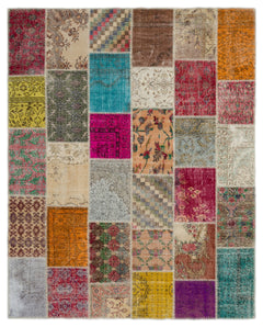 Iskece Bej Eskitme Yün El Dokuma Halısı 246 x 308 Apex Unique