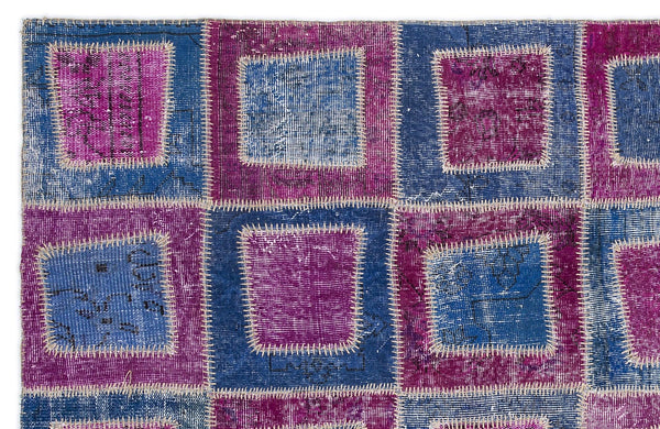 Pembe Anadolu Bohem Eskitme Yün Halı 160x230 - Özel Seri