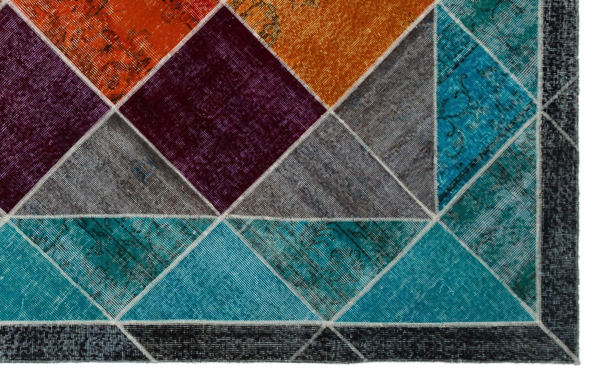 Bej Anadolu Bohem Eskitme Yün Halı 193x311 - Özel Seri
