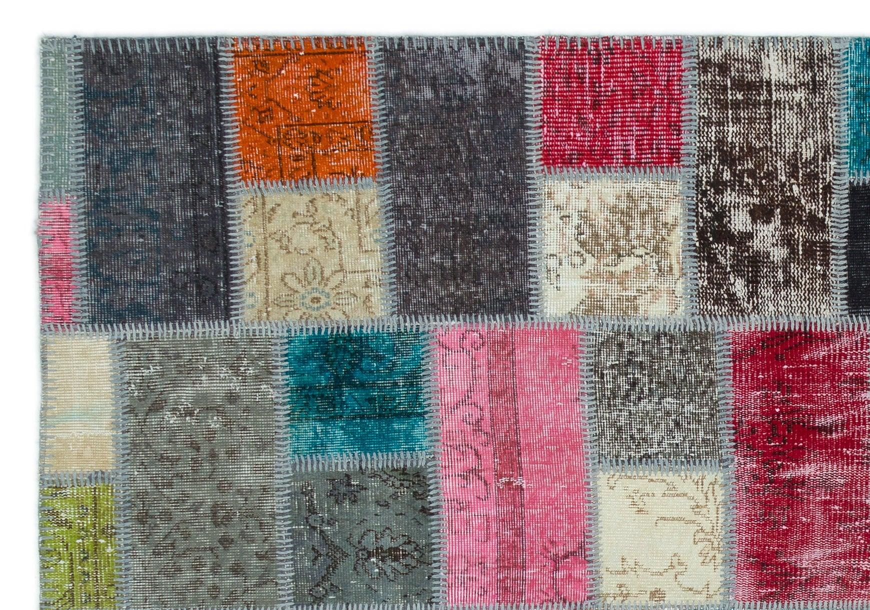 Bej Anadolu Eskitme Geometrik Yün Halı 170x245 - Özel Seri