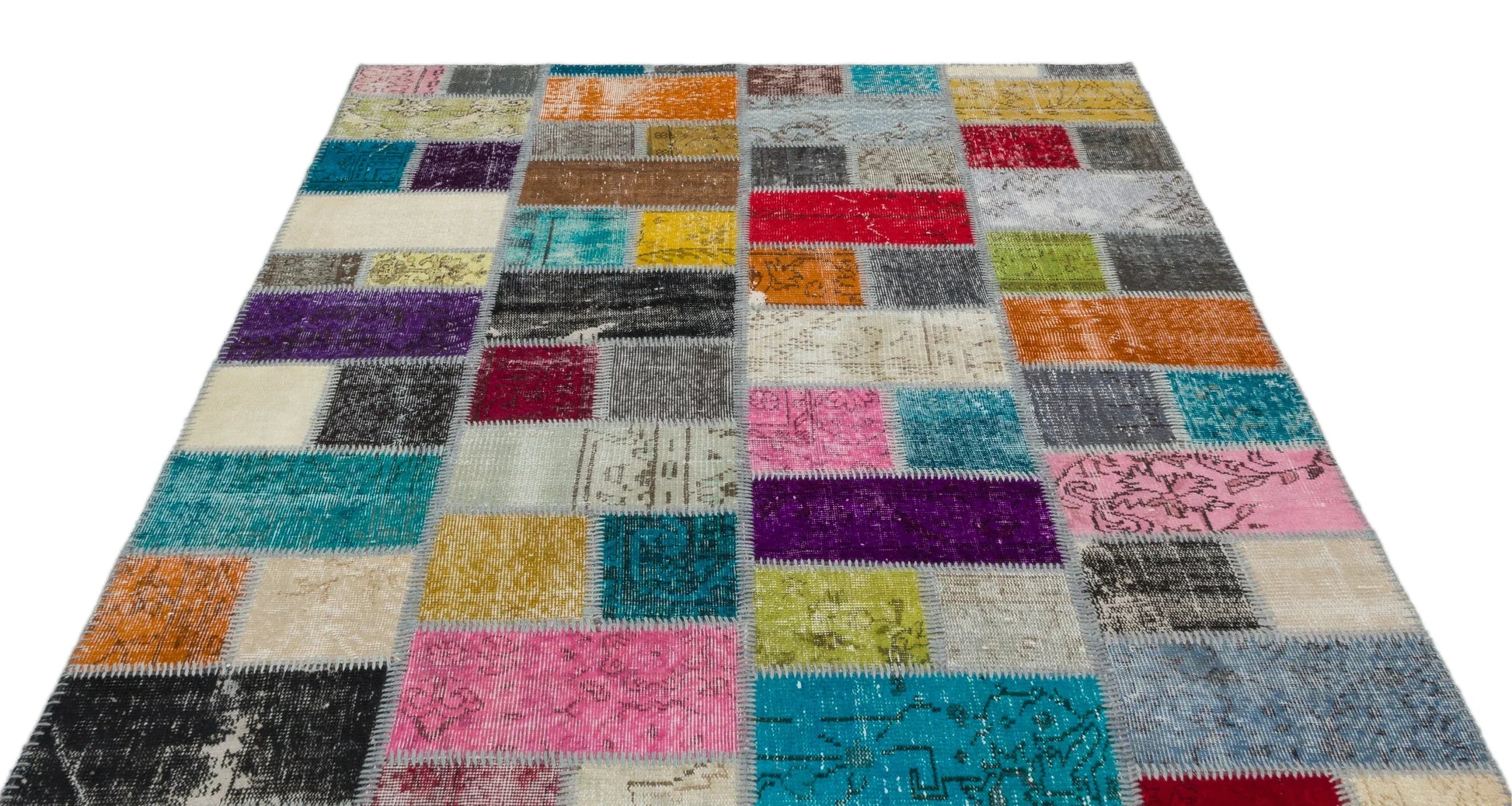 Bej Anadolu Bohem Eskitme Yün Halı 170x238 - Özel Seri
