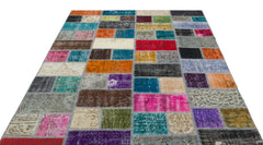 Iskece Bej Patchwork Yün El Dokuma Halısı 171 x 245 Apex Unique