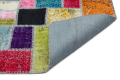 Iskece Bej Patchwork Yün El Dokuma Halısı 170 x 236 Apex Unique