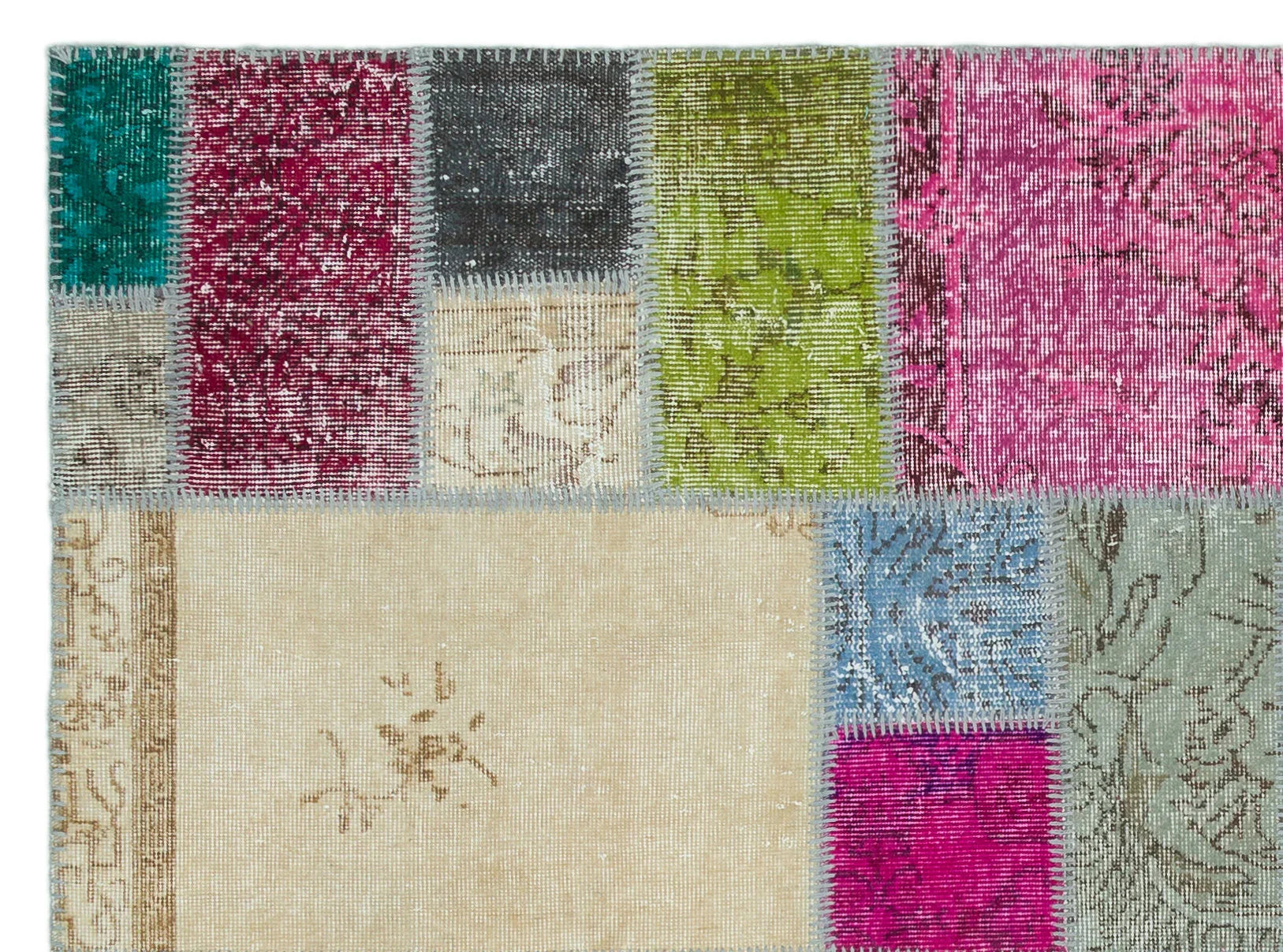 Bej Anadolu Modern Vintage Yün Halı 171x232 - Özel Seri