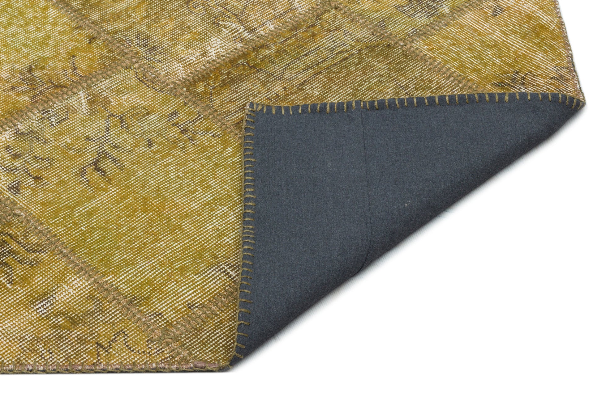 Iskece Yeşil Eskitme Yün El Dokuma Halısı 160 x 230 Apex Unique