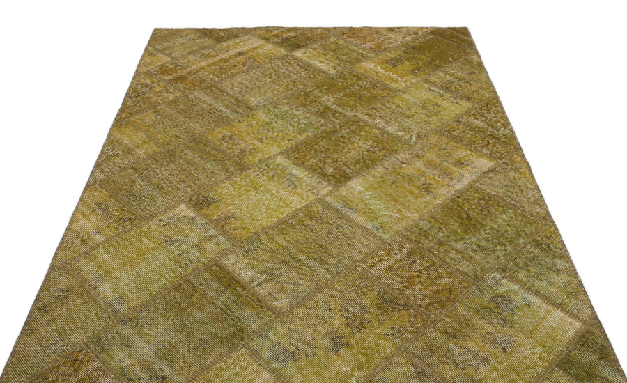 Yeşil Anadolu Bohem Eskitme Yün Halı 160x230 - Özel Seri