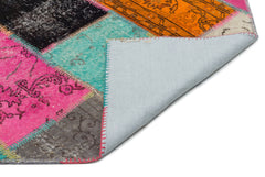 Iskece Bej Patchwork Yün El Dokuma Halısı 160 x 234 Apex Unique