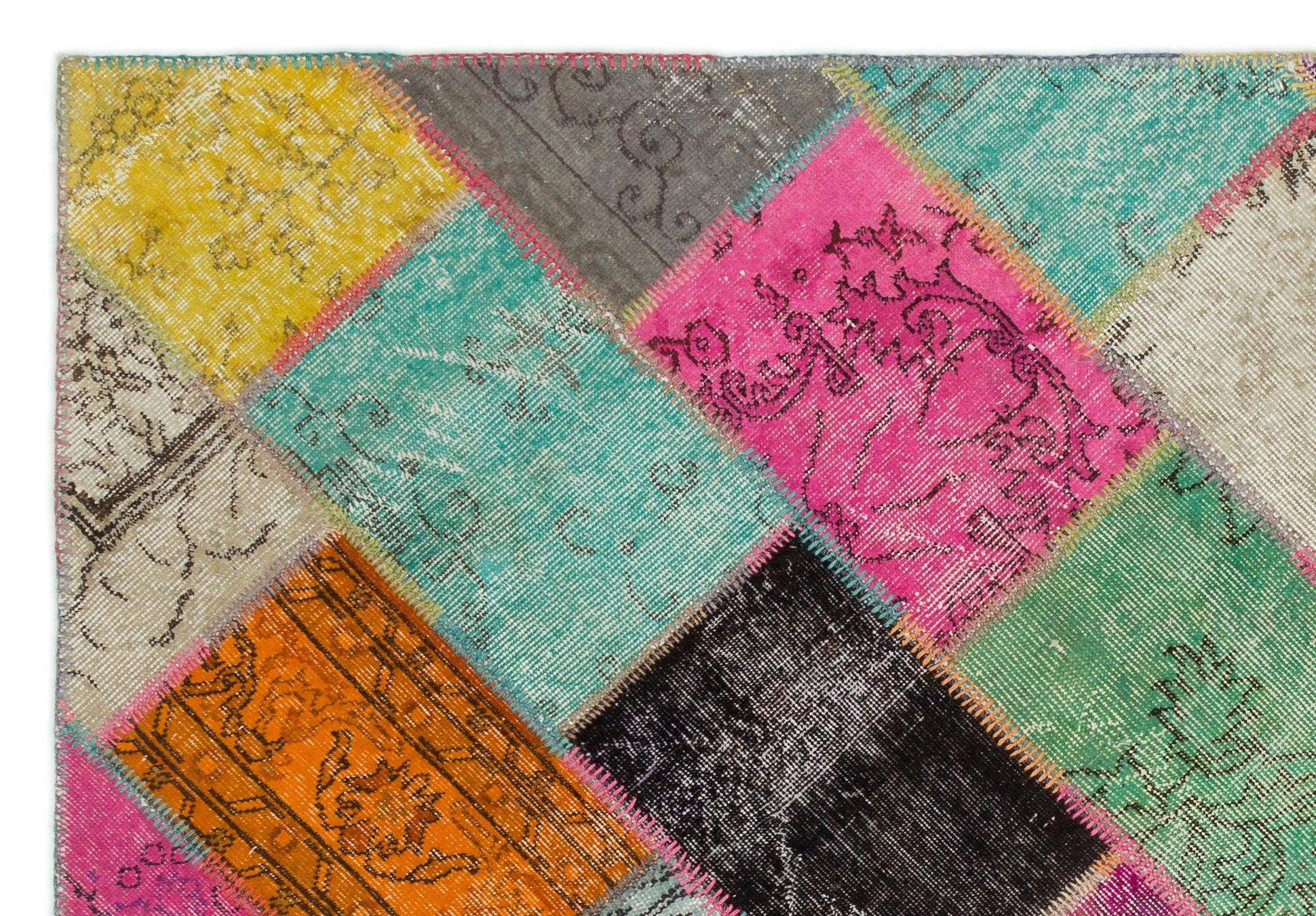 Bej Anadolu Bohem Geometrik Yün Halı 160x234 - Özel Seri