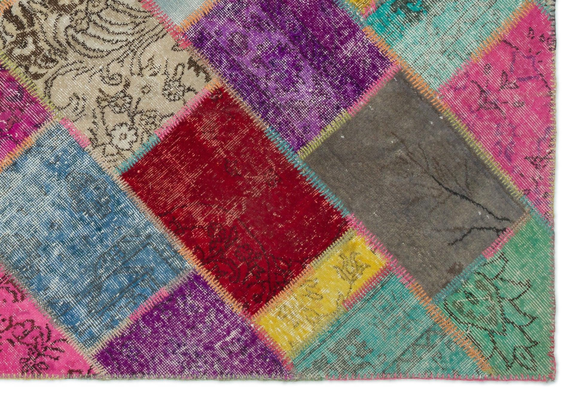 Bej Anadolu Bohem Geometrik Yün Halı 160x234 - Özel Seri