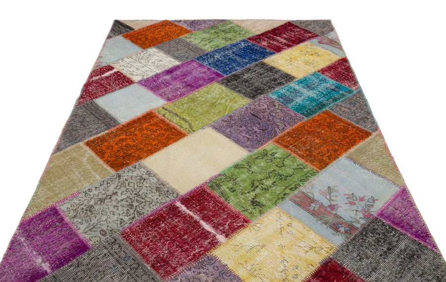 Bej Anadolu Modern Vintage Yün Halı 163x231 - Özel Seri