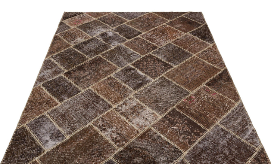 Bej Gri Anadolu Bohem Eskitme Yün Halı 160x228 - Özel Seri