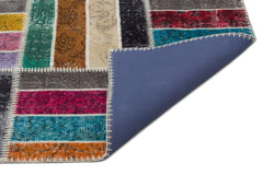 Iskece Bej Patchwork Yün El Dokuma Halısı 200 x 280 Apex Unique