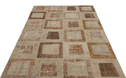 Bej Anadolu Eskitme Geometrik Yün Halı 160x241 - Özel Seri