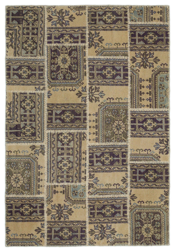 Bej Anadolu Vintage Yün Halı 160x230 - Özel Seri