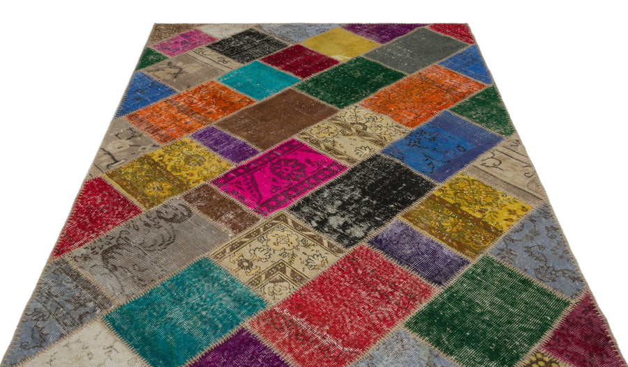 Bej Bohem Modern Yün Halı 163x231