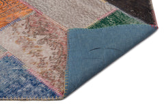 Iskece Bej Patchwork Yün El Dokuma Halısı 162 x 238 Apex Unique