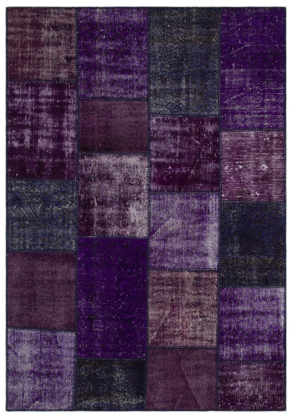 Beyaz Gri Anadolu Eskitme Geometrik Yün Halı 160x230 - Özel Seri