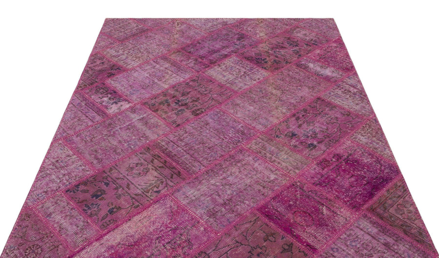 Pembe Anadolu Bohem Eskitme Yün Halı 160x230 - Özel Seri