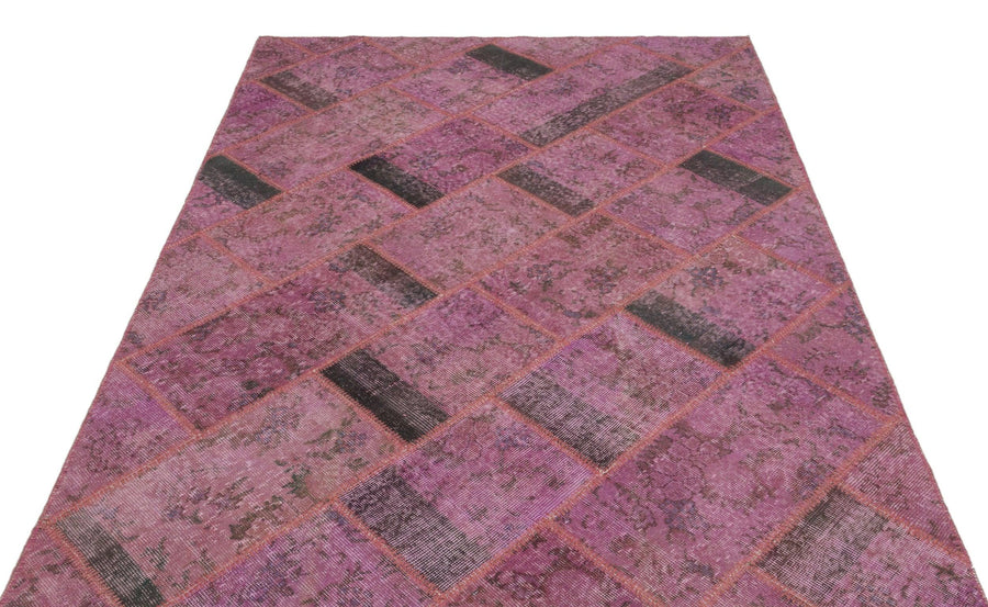 Pembe Anadolu Bohem Eskitme Yün Halı 160x233 - Özel Seri