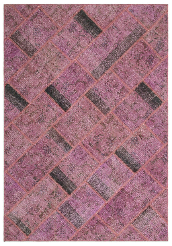 Pembe Anadolu Bohem Eskitme Yün Halı 160x233 - Özel Seri