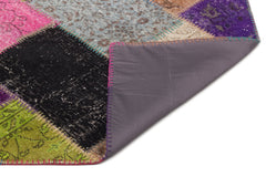 Iskece Bej Patchwork Yün El Dokuma Halısı 160 x 233 Apex Unique