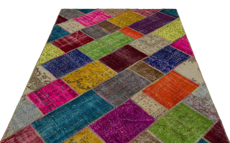 Bej Anadolu Modern Vintage Yün Halı 160x233 - Özel Seri