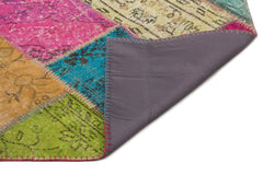 Iskece Bej Patchwork Yün El Dokuma Halısı 160 x 233 Apex Unique