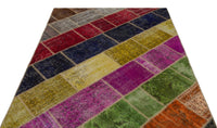 Eskitme Yün Çok Renkli El Dokuma Halı 160x233 cm 21634