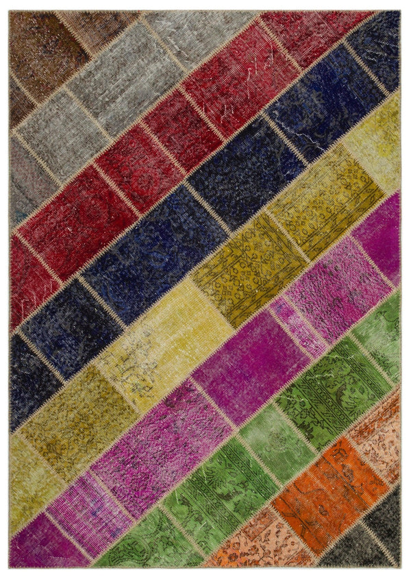 Bej Modern Vintage Yün Halı 160x233
