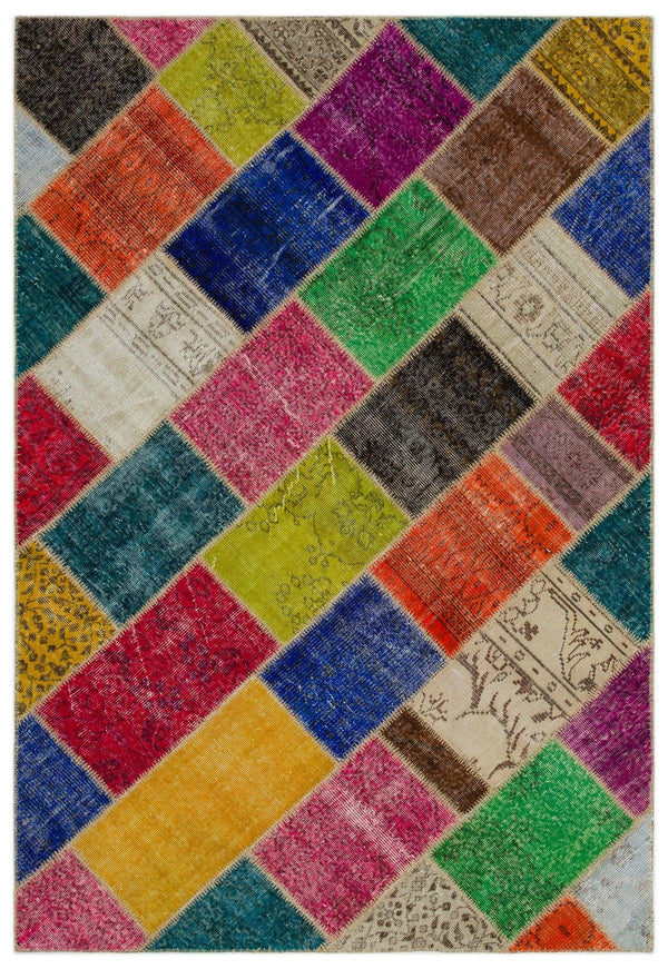 Bej Anadolu Modern Vintage Yün Halı 160x233 - Özel Seri