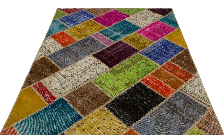 Bej Anadolu Modern Vintage Yün Halı 160x233 - Özel Seri