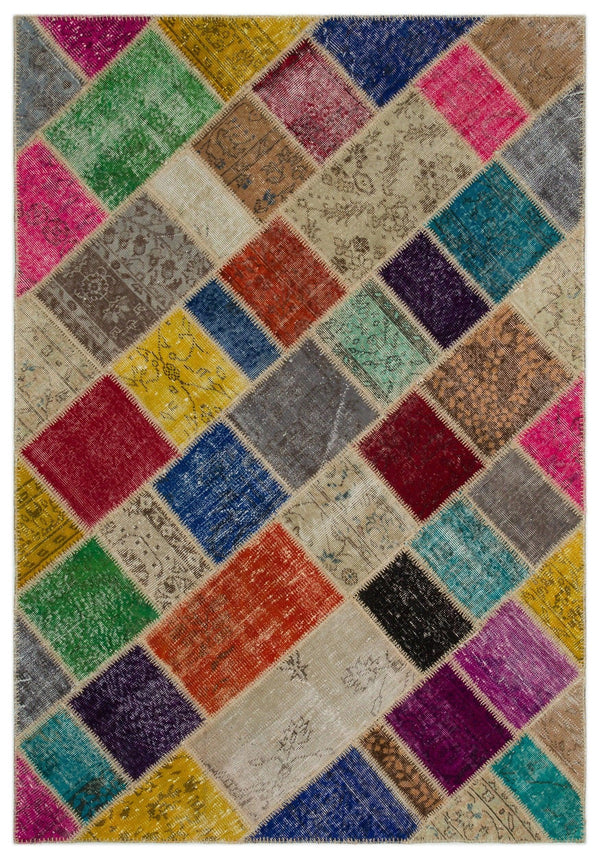 Bej Anadolu Vintage Yün Halı 160x233 - Özel Seri