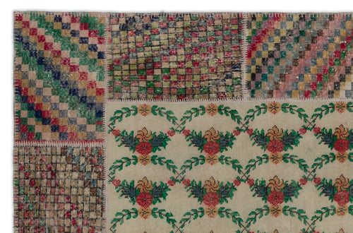 Iskece Krem Eskitme Yün El Dokuma Halısı 192 x 293 Apex Unique