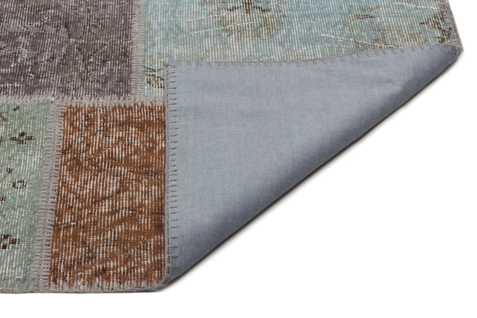 Gri Anadolu Eskitme Modern Yün Halı 274x365 - Özel Seri