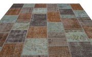 Gri Anadolu Eskitme Modern Yün Halı 274x365 - Özel Seri