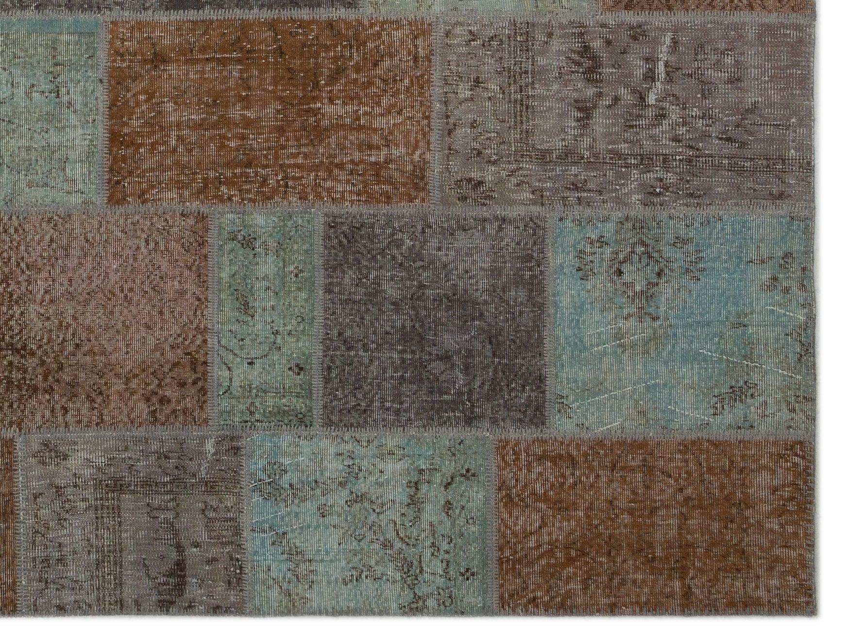 Gri Anadolu Eskitme Modern Yün Halı 274x365 - Özel Seri