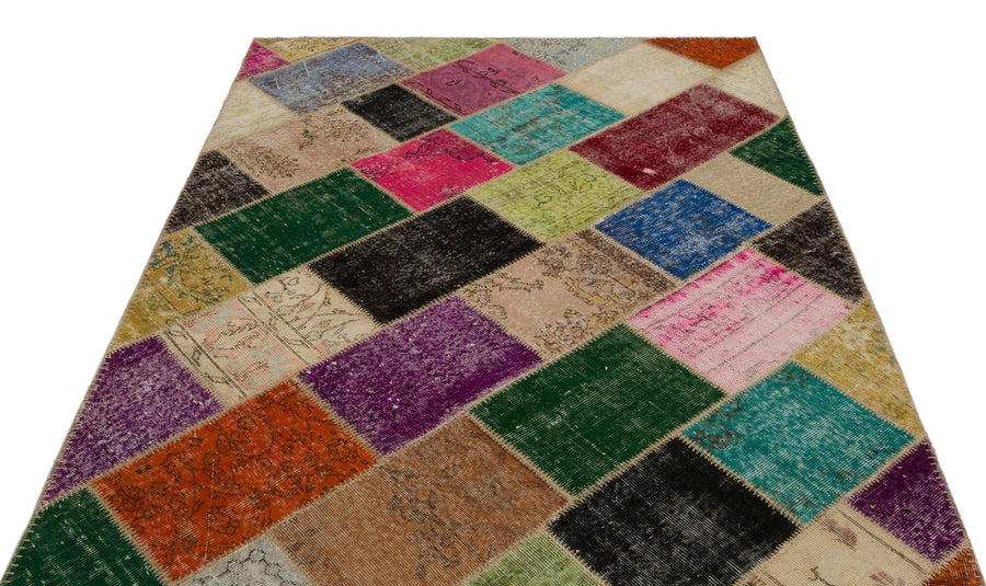 Bej Anadolu Bohem Modern Yün Halı 161x232 - Özel Seri