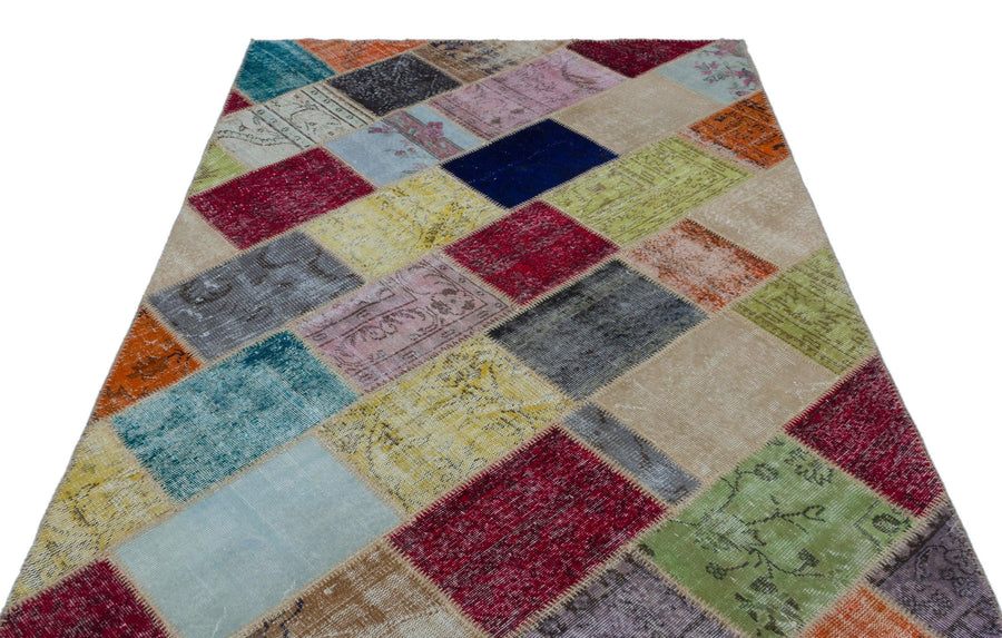 Bej Modern Vintage Yün Halı 160x230
