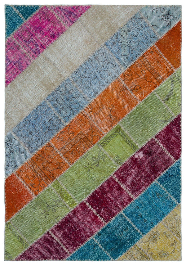 Bej Anadolu Modern Vintage Yün Halı 160x230 - Özel Seri