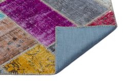 Iskece Bej Patchwork Yün El Dokuma Halısı 160 x 230 Apex Unique