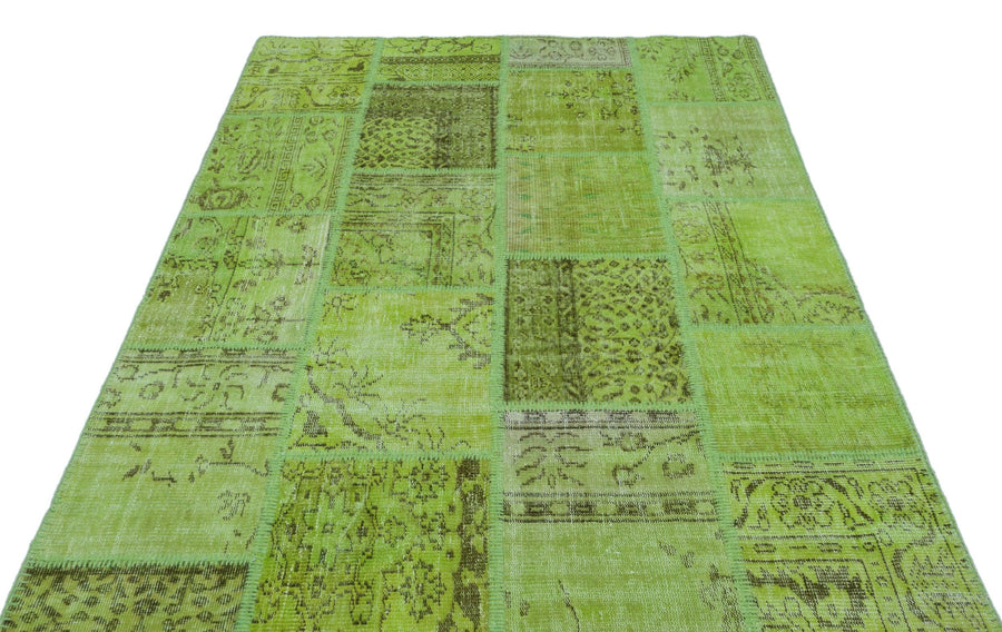 Yeşil Anadolu Bohem Eskitme Yün Halı 160x230 - Özel Seri