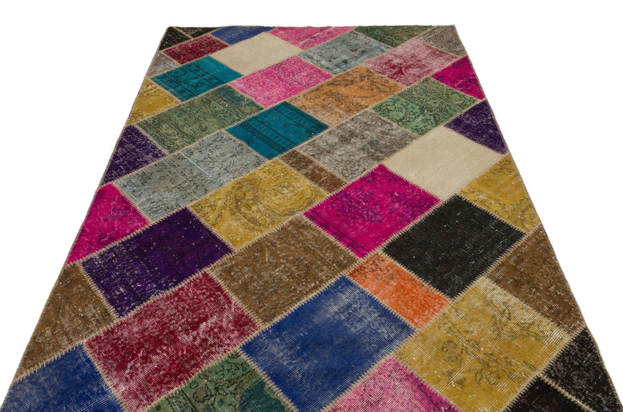 Bej Modern Vintage Yün Halı 160x230