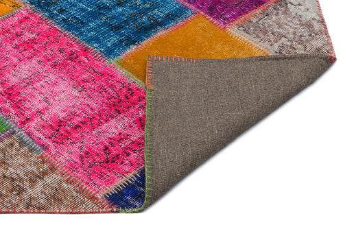 Iskece Bej Patchwork Yün El Dokuma Halısı 160 x 230 Apex Unique