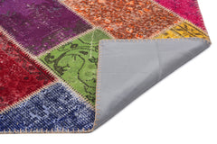 Iskece Bej Patchwork Yün El Dokuma Halısı 160 x 230 Apex Unique