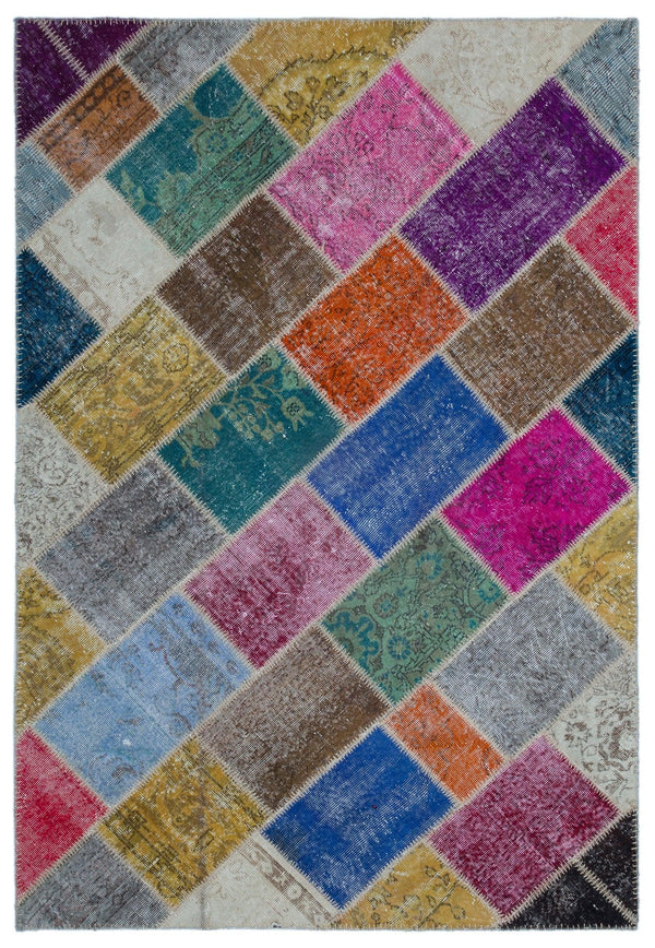 Bej Anadolu Modern Vintage Yün Halı 160x230 - Özel Seri