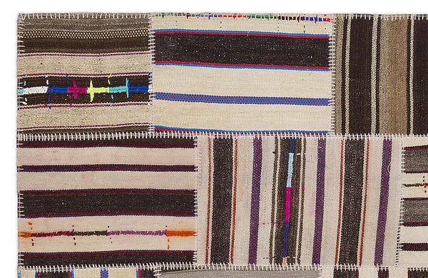 Bej Anadolu Bohem Geometrik Yün Halı 160x230 - Özel Seri