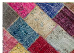 Iskece Bej Patchwork Yün El Dokuma Halısı 160 x 230 Apex Unique