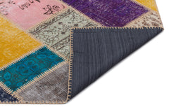 Iskece Bej Patchwork Yün El Dokuma Halısı 160 x 230 Apex Unique